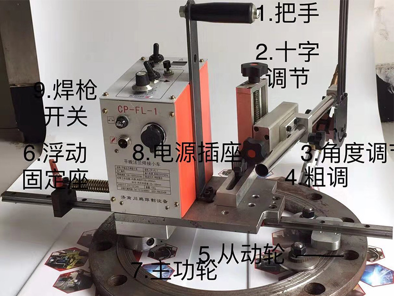 平板法蘭焊接小車(chē)結(jié)構(gòu)展示